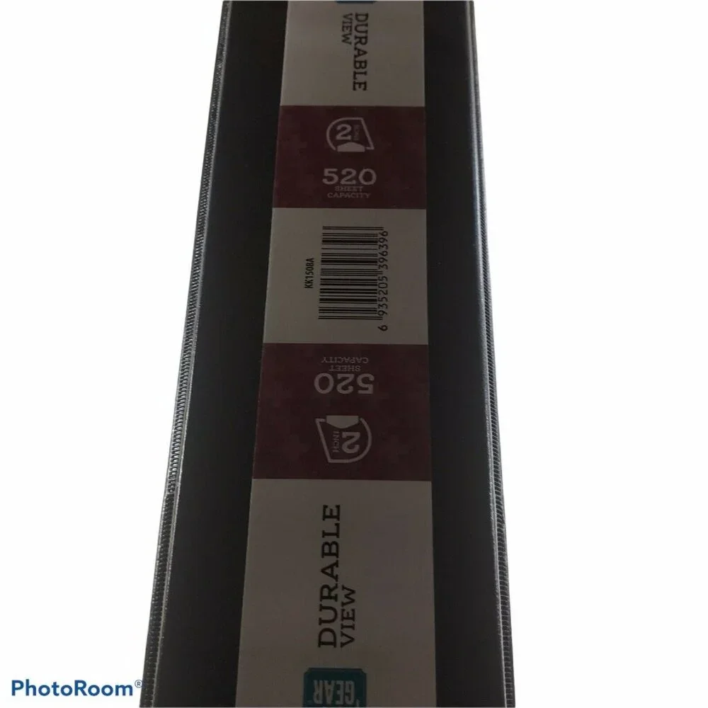 Pen And Gear Durable View Three Ring 2” Black Binder 520 Sheet Capacity New
